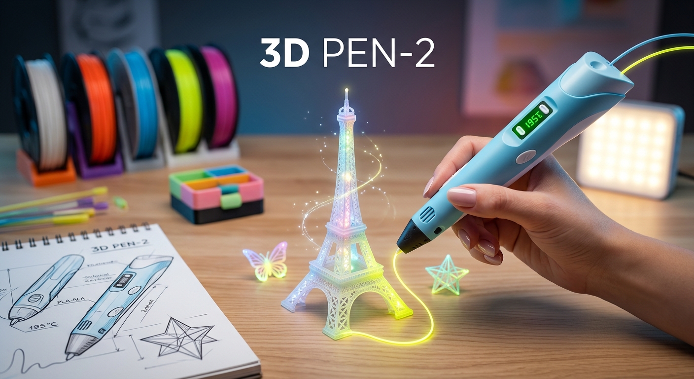 قلم سه بعدی ZPen مدل ZD-PEN2 طراحی خلاقانه
